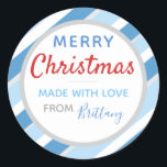 Made With Love Christmas Sticker (20) ラウンドシール<br><div class="desc">フェスティバルクリスマスステッ与えクプレゼント！</div>
