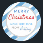 Made With Love Christmas Sticker (20) ラウンドシール<br><div class="desc">フェスティバルクリスマスステッ与えクプレゼント！</div>