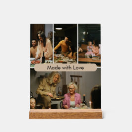 Made with Love Custom Family Photo Acrylic Sign アクリルサイン