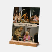 Made with Love Custom Family Photo Acrylic Sign アクリルサイン (傾斜)