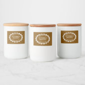 Made with love food labels for homemade biscuits フードラベル (ボトル)