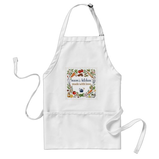 Made with Love for Mom's Kitchen Gift スタンダードエプロン (正面)