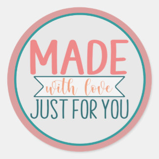 Made with Love for You Business ラウンドシール