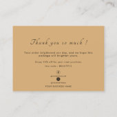 Made With Love L Thank You Neutral Beigeバウチャー 名刺 (裏面)