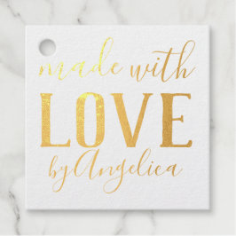 Made with Love Script Personalized フェイバータグ