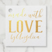 Made with Love Script Personalized フェイバータグ (正面)