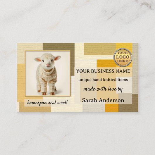 Made with Love Wool Knitting Crafts 名刺 (正面)