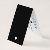 Maded with Love Doodledハートつるラベル 名刺 (裏面)