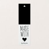 Maded with Love Doodledハートつるラベル 名刺 (外部フラット)