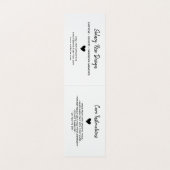 Maded with Love Doodledハートつるラベル 名刺 (内部フラット)