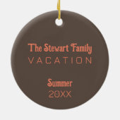 Madeira Island photo with Typical Houses, Portugal セラミックオーナメント (裏面)