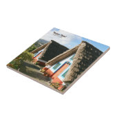 Madeira Island photo with Typical Houses, Portugal タイル (側面)