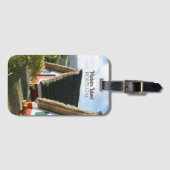 Madeira Island photo with Typical Houses, Portugal ラゲッジタグ (正面横)