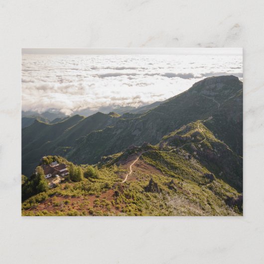 Madeira PR 1.2 Pico Ruivo Mountain View Postcard ポストカード (正面)