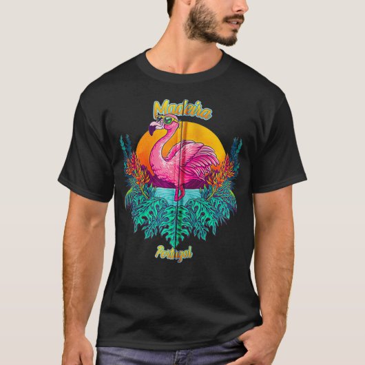 Madeira Souvenir Portugal Reminder Zip Tシャツ (正面)