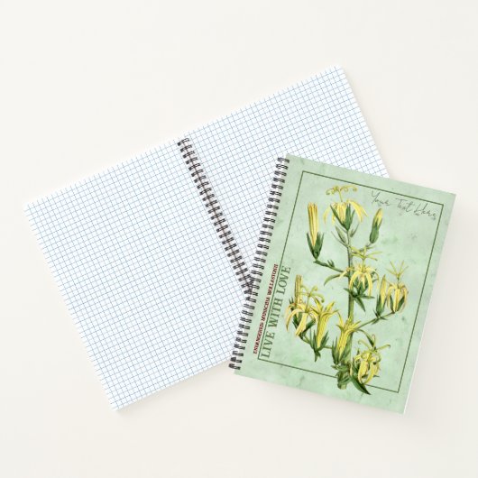 Madeiran Marvel: Musschia wollastonii Notebook ノートブック (内部)