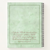 Madeiran Marvel: Musschia wollastonii Notebook ノートブック (裏面)