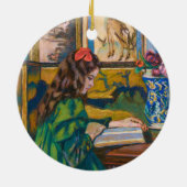 Madeleine Reading | Armand Guillaumin セラミックオーナメント (裏面)
