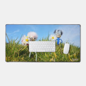 Madeliefjes plukkende fubby's.     デスクマット (キーボード&マウス)