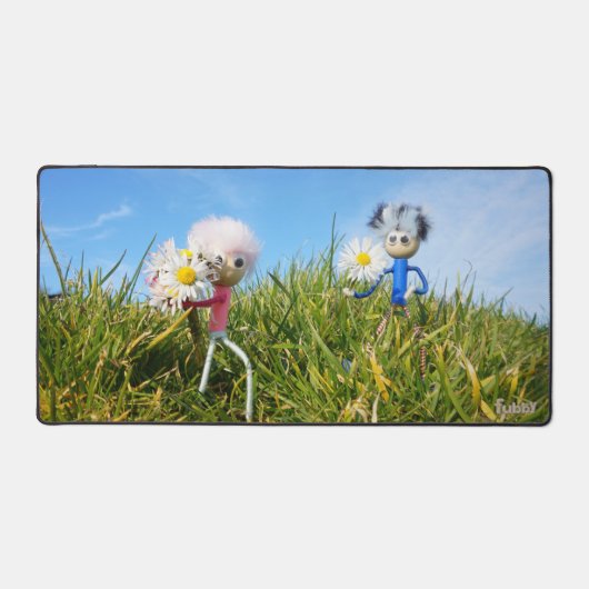 Madeliefjes plukkende fubby's.     デスクマット (正面)