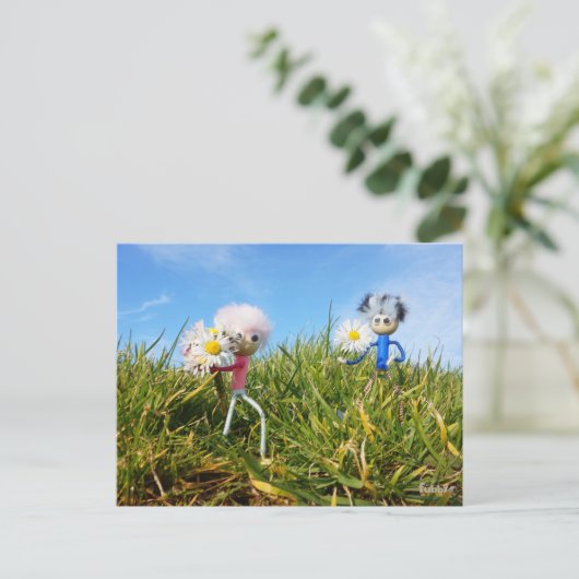 Madeliefjes plukkende fubby's. ポストカード (スタンド正面)