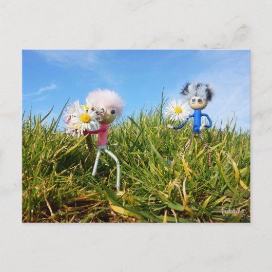 Madeliefjes plukkende fubby's. ポストカード (正面)