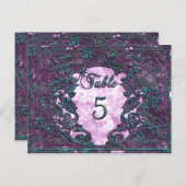 Madelina Lizaテーブビクトリアンルナンバーカード ポストカード (正面/裏面)