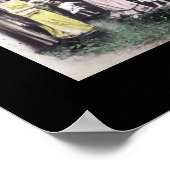 MADELINEヴィンテージアルファベット文字名アート ポスター (角)