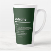 Madeline Personalized Girl Name カフェラテマグ (右)