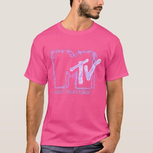Mademark X Mtv – 紫の公式Mtvロゴ Tシャツ (正面)