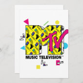 Mademark x MTV - 80s anの公式MTVロゴ 招待状 (正面/裏面)