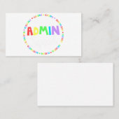 Mademark x MTV - MTVロゴサイケデリックスライムブレイン 名刺 (正面/裏面)