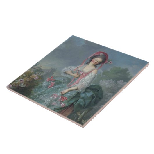 Mademoiselle Guimard (by Jacques-Louis David) タイル (側面)