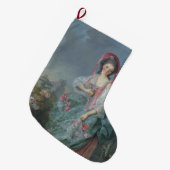 Mademoiselle Guimard (by Jacques-Louis David) ラージクリスマスストッキング (正面 (吊り時))