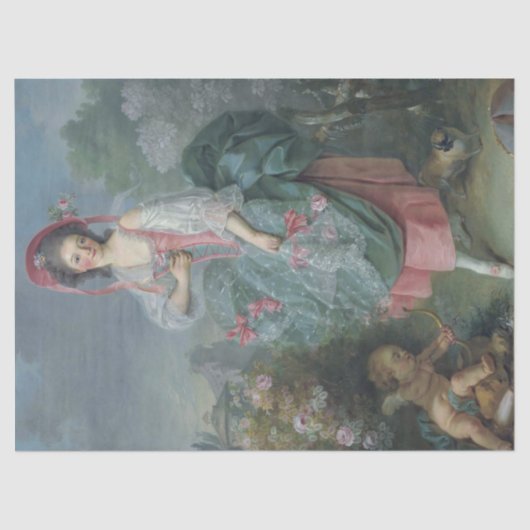 Mademoiselle Guimard (by Jacques-Louis David) 薄葉紙 (正面)