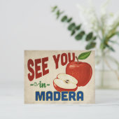 Madera California Apple – ヴィンテージ・トラベル ポストカード (スタンド正面)