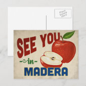 Madera California Apple – ヴィンテージ・トラベル ポストカード (正面/裏面)
