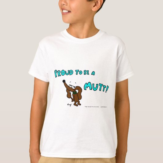 MADGE 誇りを持った BE A MUTT Kids基本Tシャツ Tシャツ (正面)