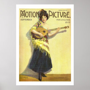 Madge Kennedy Vintage 1920 Movie Magazine Print ポスター