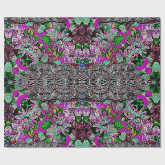 Madiのグランデかわいらしい女の子パターン ラッピングペーパー (フラット)