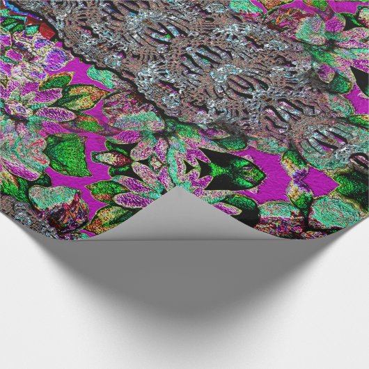 Madiのグランデかわいらしい女の子パターン ラッピングペーパー (コーナー)