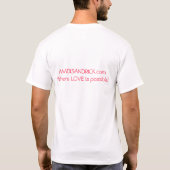 MADISANDRICK.comのロゴのTシャツ Tシャツ (裏面)