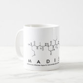 Madisenペプチド名mug コーヒーマグカップ (正面左)