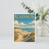 Madison Connecticut Hammonasset Beach GeoSaga ポストカード (スタンド正面)