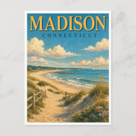 Madison Connecticut Hammonasset Beach GeoSaga ポストカード