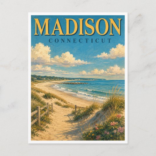 Madison Connecticut Hammonasset Beach GeoSaga ポストカード (正面)