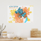 Madison Neighborhood Typography *UPDATED* ポスター (キッチン)