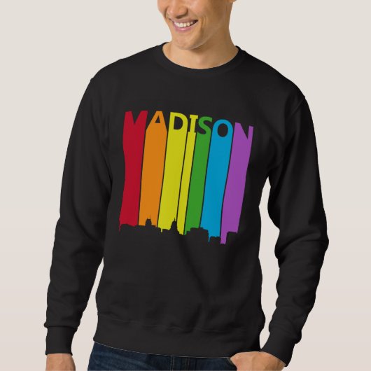 Madison Skyline LGBT Pride スウェットシャツ (正面)