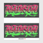 Madison Vorname Name Graffiti Aufkleber Sticker シール (シート)