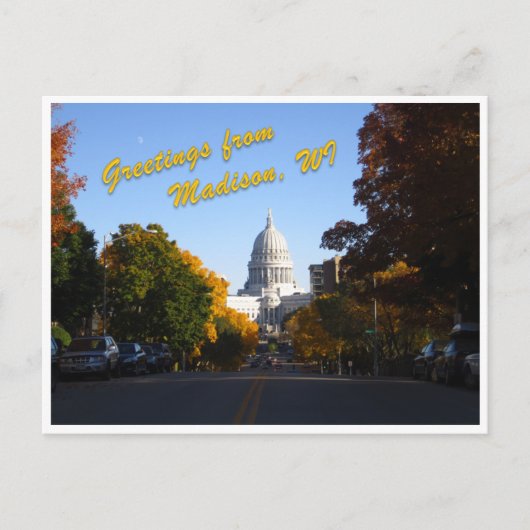 Madison, WIからのご挨拶 ポストカード (正面)